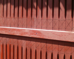 Ripado de canastro / espigueiro na Casa de Covide